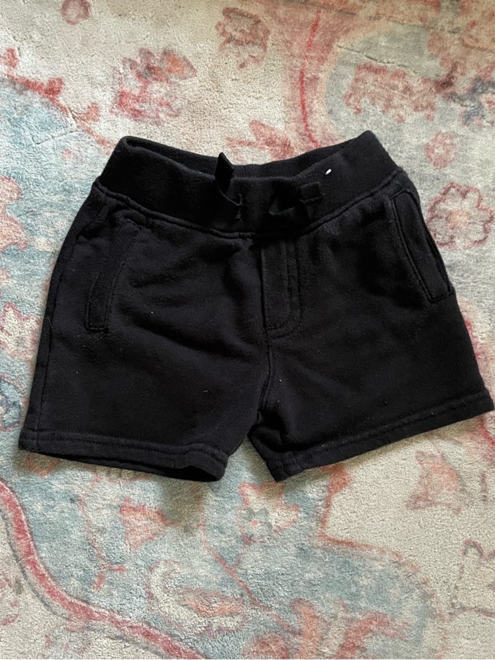 Garanimals Black Knit Shorts with Drawstring
